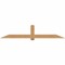 Ekena Millwork Eugene Smooth Timber Gable Bracket, Western Red Cedar, 96"W x 20"H x 1 1/2"D x 5 1/2"F, 5/12 Pitch GBW096X20X0206EUG00SWR - alternate 1